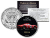 1963 FERRARI 250 LM - Most Expensive Cars Sold at Auction - Colorized JFK Half Dollar U.S. Coin