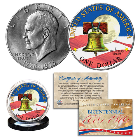 DEFENDERS OF FREEDOM U.S. Military Official Genuine Legal Tender IKE Eisenhower One Dollar U.S. Coin