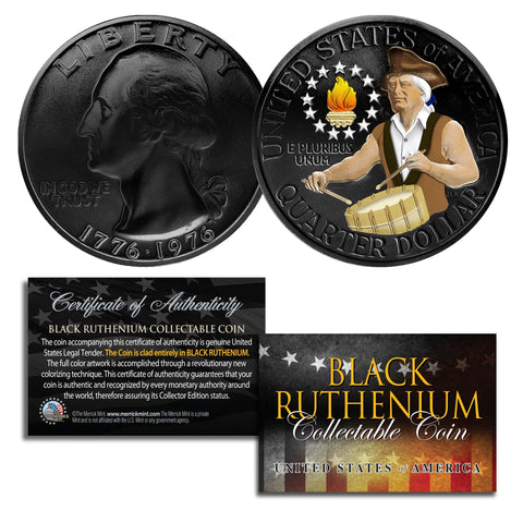 American Innovation Statehood $1 Dollar Coin - 2018 1st Release BLACK RUTHENIUM & 24K GOLD