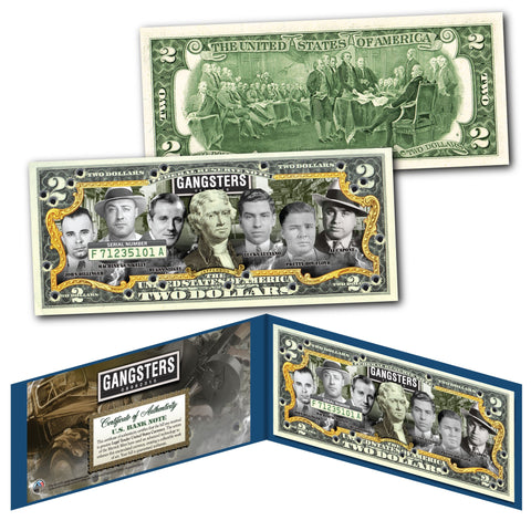LAS VEGAS Colorized $2 Bill Genuine Legal Tender U.S. Currency