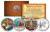 JESUS CHRIST - Nativity - Last Supper - Resurrection - Colorized New York State Quarters 3-Coin Set