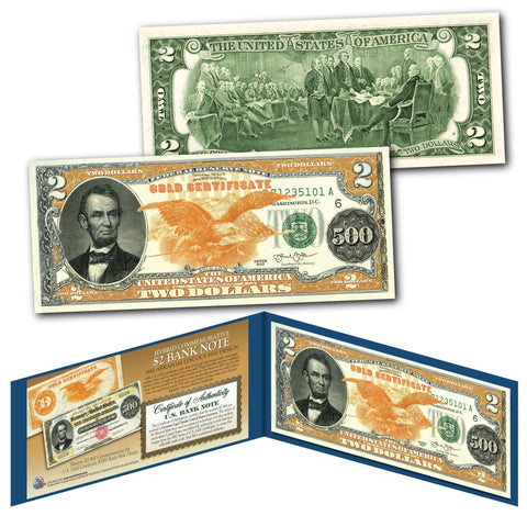 1899 Black Eagle Dual Presidents One-Dollar Silver Certificate designed on modern $1 bill