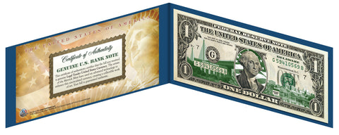 VERMONT State $1 Bill - Genuine Legal Tender - U.S. One-Dollar Currency " Green "