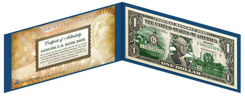 OREGON State $1 Bill - Genuine Legal Tender - U.S. One-Dollar Currency " Green "
