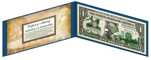 CALIFORNIA State $1 Bill - Genuine Legal Tender - U.S. One-Dollar Currency " Green "