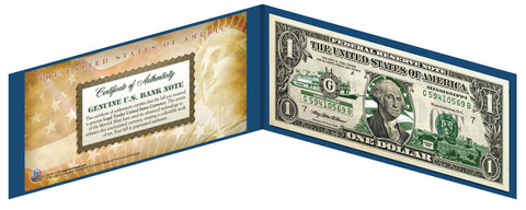 OKLAHOMA State $1 Bill - Genuine Legal Tender - U.S. One-Dollar Currency " Green "