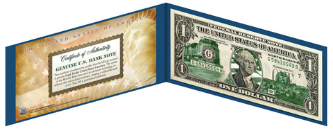 TEXAS State $1 Bill - Genuine Legal Tender - U.S. One-Dollar Currency " Green "