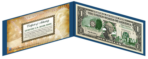 UTAH State $1 Bill - Genuine Legal Tender - U.S. One-Dollar Currency " Green "