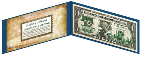 SOUTH CAROLINA State $1 Bill - Genuine Legal Tender - U.S. One-Dollar Currency " Green "