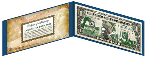 CALIFORNIA State $1 Bill - Genuine Legal Tender - U.S. One-Dollar Currency " Green "