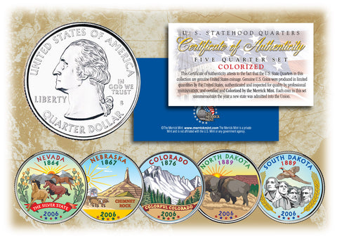 THE FOUNDING FATHERS of The United States WASHINGTON DC Statehood Quarters 7-Coin Set