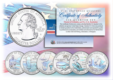 2010 America The Beautiful HOLOGRAM Quarters U.S. Parks 5-Coin Set with Capsules