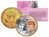 LUCILLE BALL - Americana - Colorized JFK Kennedy Half Dollar U.S. Coin 24K Gold Plated - I LOVE LUCY