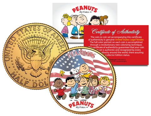 PEANUTS - Charlie Brown & Gang - Legal Tender U.S. $2 Bill - LICENSED - Snoopy