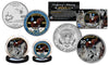 APOLLO 11 50th Anniversary Man on Moon Landing 2-Coin Set U.S. Florida State Quarter & JFK Half Dollar