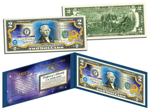 HOLIDAY SPECIAL Official Colorized Legal Tender U.S. $2 Bills  - CHRISTMAS / EASTER / VALENTINE'S DAY (SET OF ALL 3)