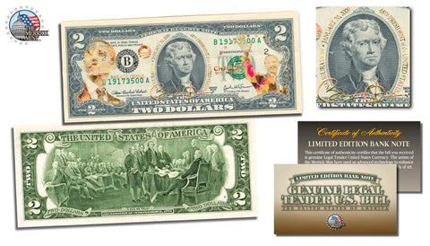 GOLD SHIMMERING STARS HOLOGRAM Legal Tender US $1 Bill Currency - Limited Edition