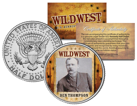 ANNIE OAKLEY - Wild West Series - JFK Kennedy Half Dollar U.S. Colorized Coin