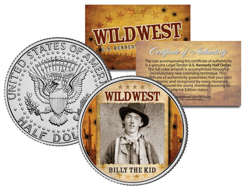 FRED WAITE - Wild West Series - JFK Kennedy Half Dollar U.S. Colorized Coin