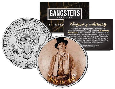 TOM HORN - Wild West Series - JFK Kennedy Half Dollar U.S. Colorized Coin