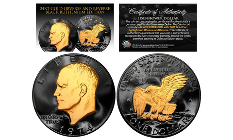 1976 Bicentennial U.S. Eisenhower IKE Dollar Colorized U.S. Coin Liberty Bell Apollo Moon