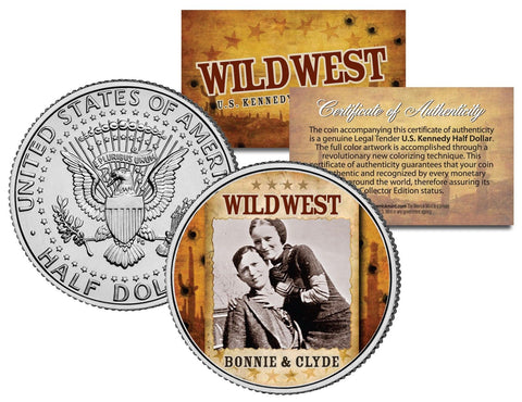 ANNIE OAKLEY - Wild West Series - JFK Kennedy Half Dollar U.S. Colorized Coin