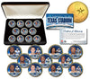 DALLAS COWBOYS - Texas Stadium Farewell - State Quarters 11-Coin Set 24K Gold Plated with Display Box - Officially Licensed