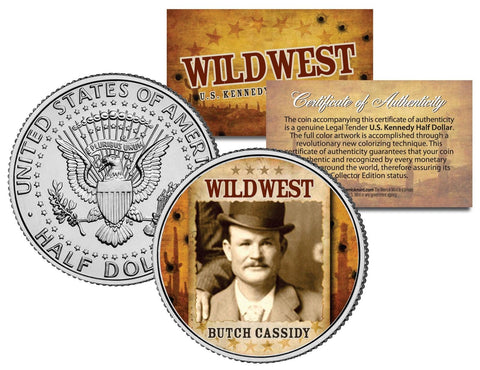JIM "KILLER" MILLER - Wild West Series - JFK Kennedy Half Dollar U.S. Colorized Coin
