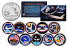 SPACE SHUTTLE CHALLENGER MISSIONS - Colorized Florida Quarters US 10-Coin Set - NASA