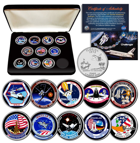 APOLLO 11 50th Anniversary Man on Moon Landing Statehood Quarters Ohio & Florida 5-Coin Complete Set with BOX