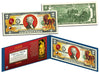 Chinese Zodiac - YEAR OF THE HORSE - Colorized $2 Bill U.S. Legal Tender Currency