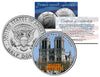 NOTRE DAME DE PARIS - Famous Churches - Colorized JFK Half Dollar US Coin France