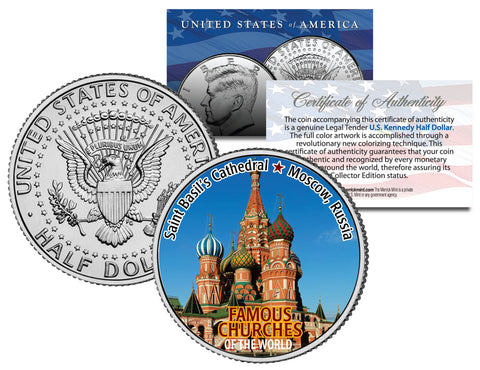 JOHN LENNON Strawberry Fields IMAGINE Mosaic - JFK Kennedy Half Dollar US Colorized Coin