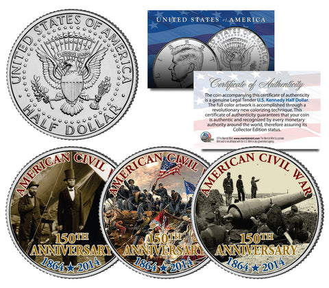 MERCURY SEVEN ASTRONAUTS Colorized JFK Half Dollar U.S. Coin Space NASA Original 7