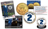 DEREK JETER Retirement Issue - TOPPS NOW Retired #2 Trading Card with EXCLUSIVE #2 Yankees Pinstripe Captain 24K Gold Plated JFK Half Dollar U.S. Coin