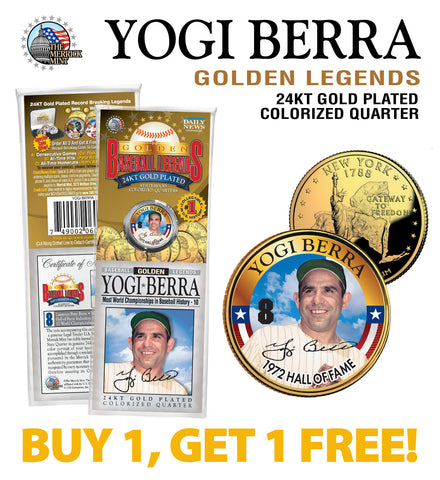 ALEX RODRIGUEZ Colorized New York State U.S. Quarter Coin - BUY 1 GET 1 FREE - bogo