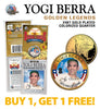 YOGI BERRA Golden Legends 24K Gold Plated State Quarter US Coin - BUY 1 GET 1 FREE - bogo