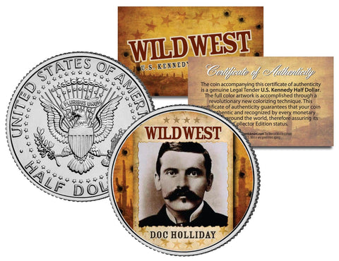 BELLE STARR - Wild West Series - JFK Kennedy Half Dollar U.S. Colorized Coin