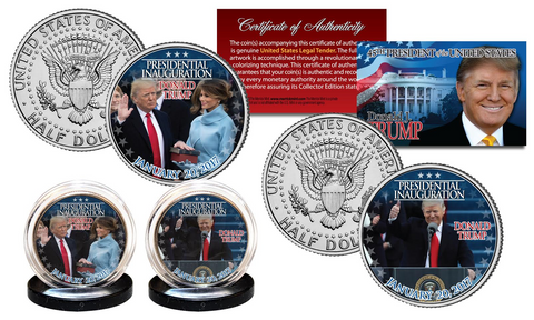 DONALD J. TRUMP 45th President Tax Cuts & Jobs Act of 2017 Official JFK Half Dollar U.S. Coin