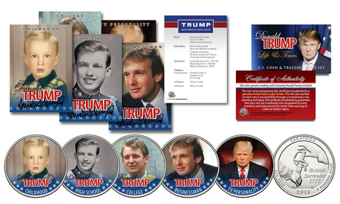 HILLARY CLINTON - 2016 Presidential Campaign 10 Piece * Life & Times * Ultimate U.S. Coin & Trading Card Collection