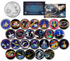 SPACE SHUTTLE ENDEAVOR MISSIONS - Colorized Florida Quarters US 25-Coin Set - NASA