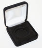 Black Felt COIN DISPLAY GIFT METAL BOX holds 1-IKE or American Silver Eagle ASE