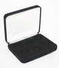 Lot of 20 Black Felt COIN GIFT METAL BOX holds 6-Quarters or Presidential $1 or Sacagawea Dollars