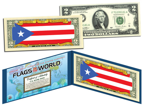 WORLD WAR II - Raising the Flag on IWO JIMA - Colorized $2 Bill U.S. Legal Tender - WWII