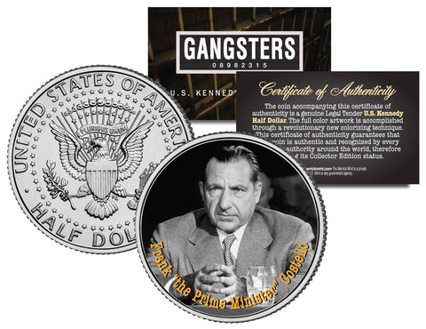 JOHN DILLINGER Gangsters JFK Kennedy Half Dollar US Colorized Coin
