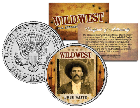 DOC HOLLIDAY - Wild West Series - JFK Kennedy Half Dollar U.S. Colorized Coin