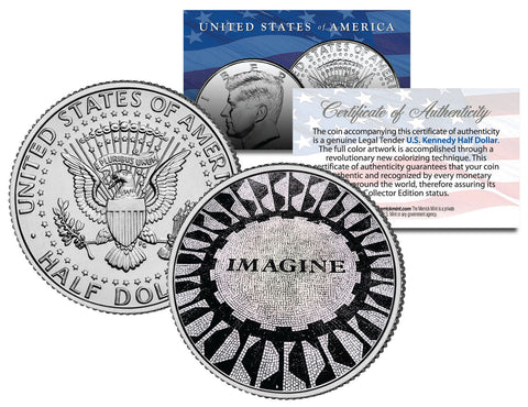 MICHELANGELO - The Creation of Adam - SISTINE CHAPEL - Colorized JFK Half Dollar U.S. Coin