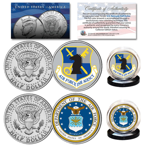 FATHERS DAY 2016 United States Armed Forces Military 2-Coin U.S. JFK Kennedy Half Dollar Set - ARMY