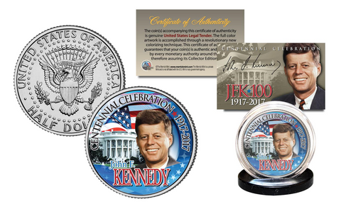 2017 Kennedy U.S Half Dollar Coin CENTENNIAL SPECIAL RELEASE JFK100 PRIVY MARK - P MINT