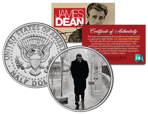 JAMES DEAN " Famous Quote " JFK Kennedy Half Dollar US Coin - Officially Licensed